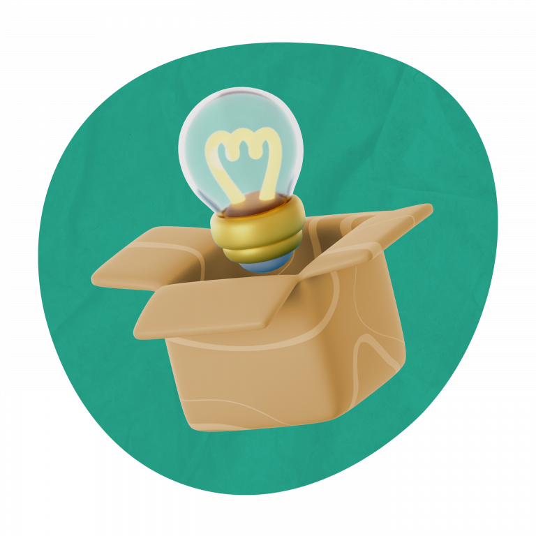 Imagen de idea saliendo de la caja para demostrar las innovaciones que TBox trae este 2024